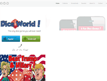 Tablet Screenshot of diceworldgame.com